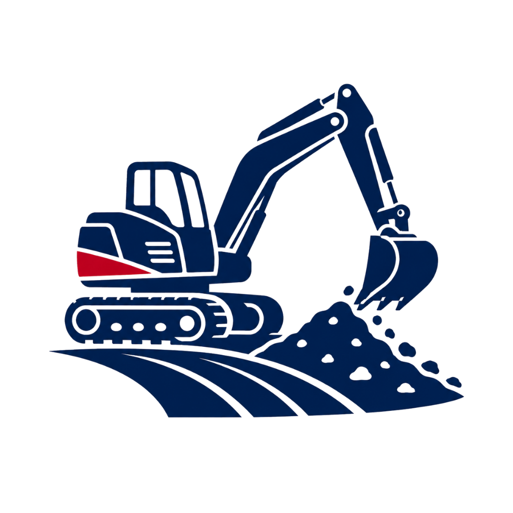 Dirt work and excavation service icon
